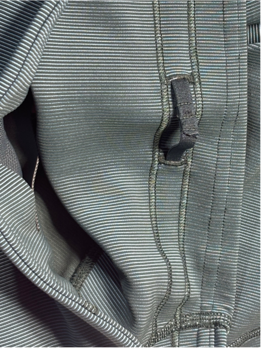 Lululemon Base Pace High-Rise Tight 25" Ribbed SZ 2 Green Jasper Blue Chill GUC - Picture 7 of 10